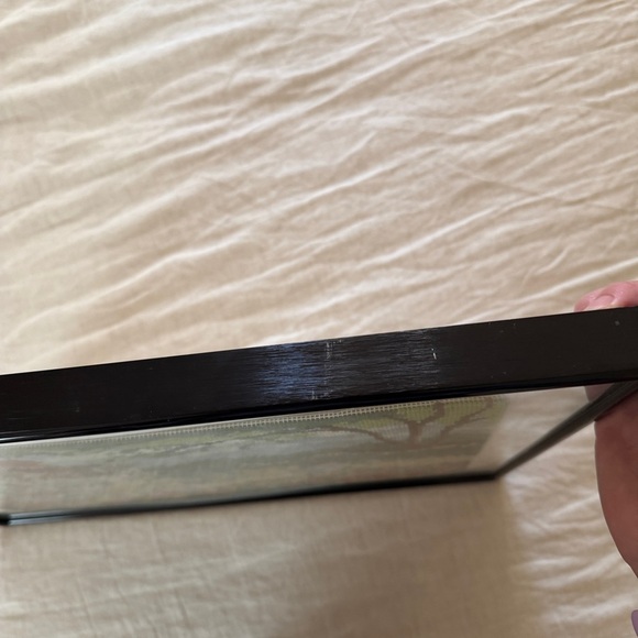 Vintage Framed Large English Cottage Garden Cross Stitch - Picture 4 of 5